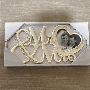 Malden Mr & Mrs Cream Photo Frame